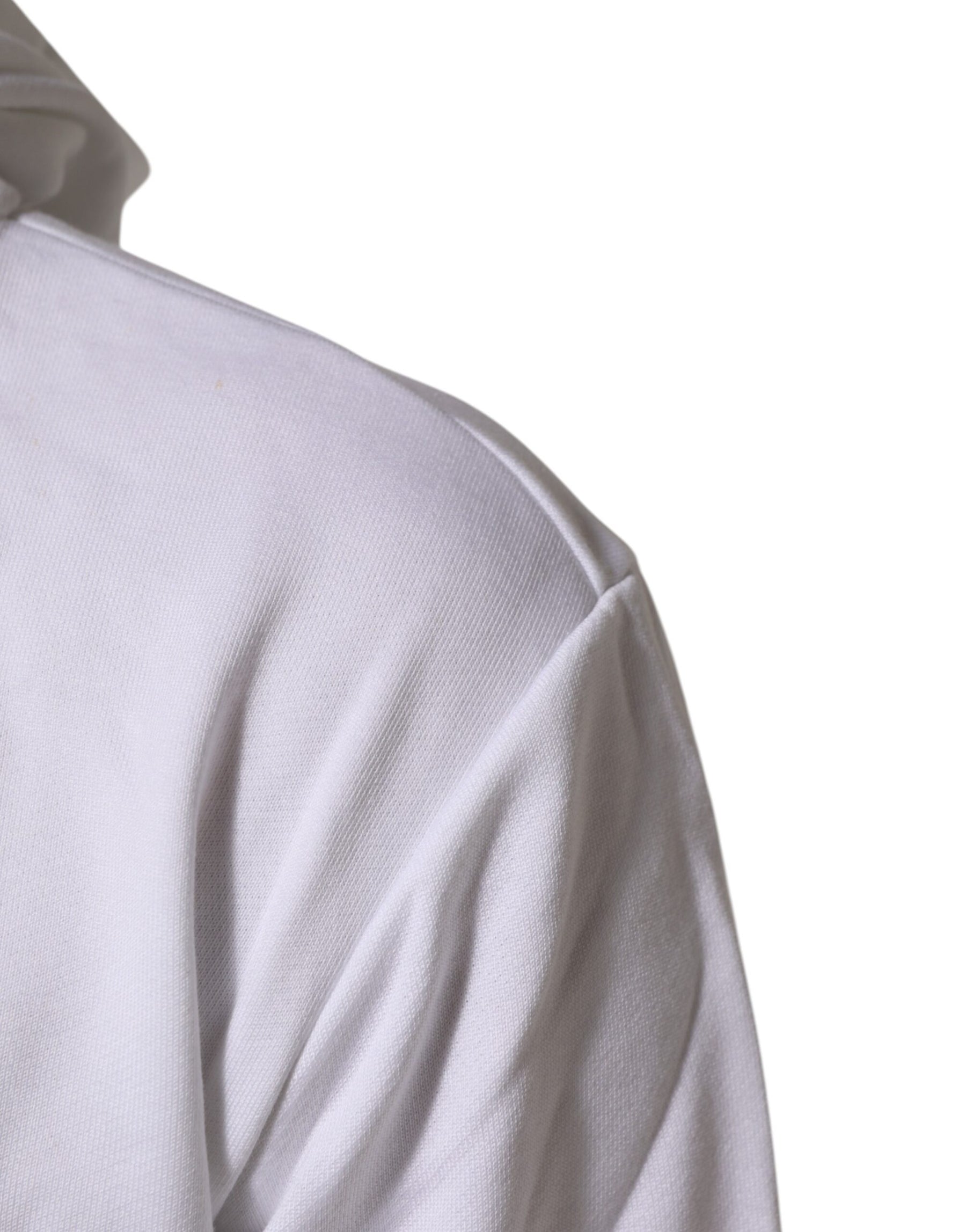 Dolce & Gabbana White Sacred Heart Hooded Sweatshirt Sweater | Regal Royce