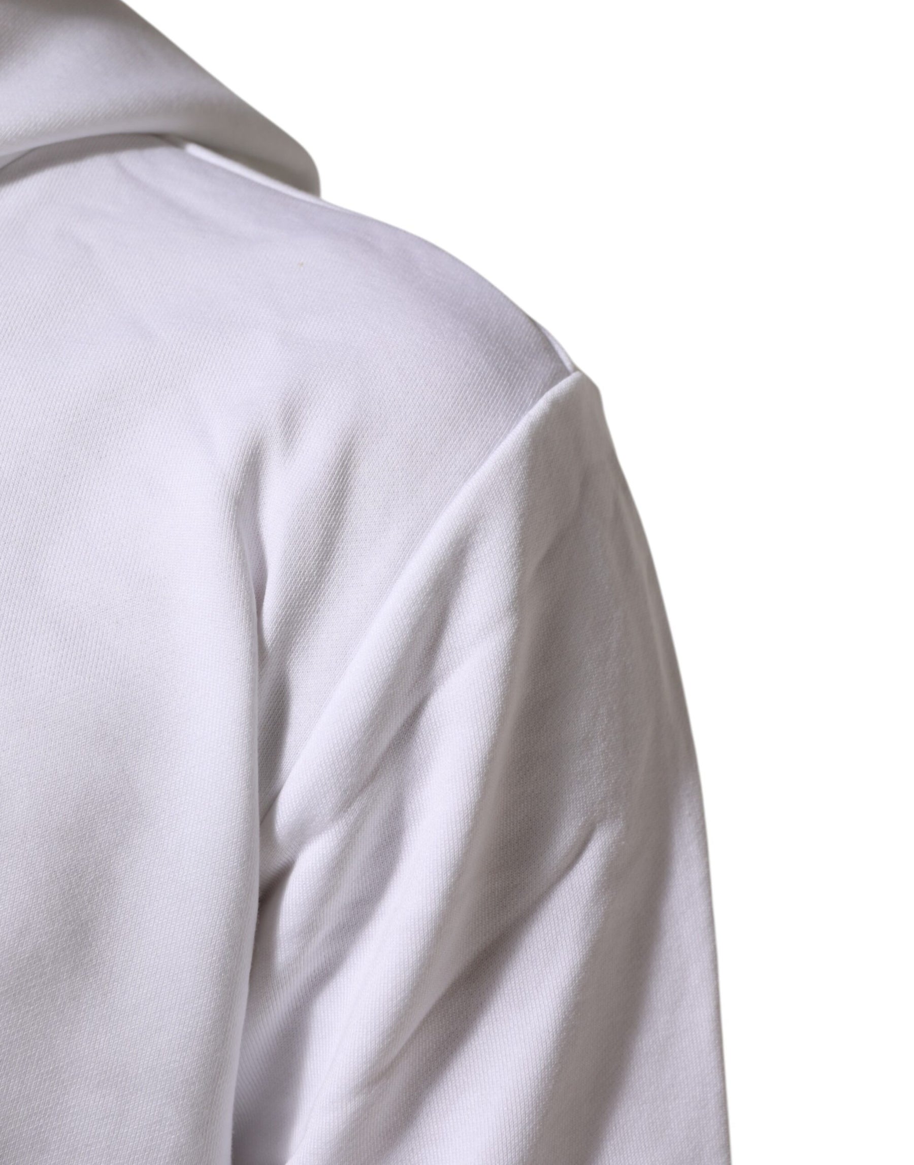 Dolce & Gabbana White Sacred Heart Hooded Sweatshirt Sweater | Regal Royce