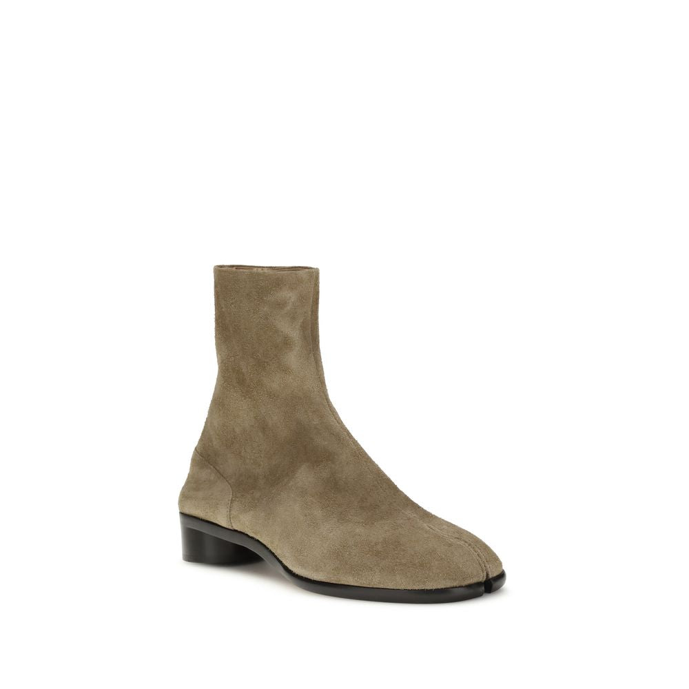 Margiela Beige Leather Ankle Boots | Regal Royce