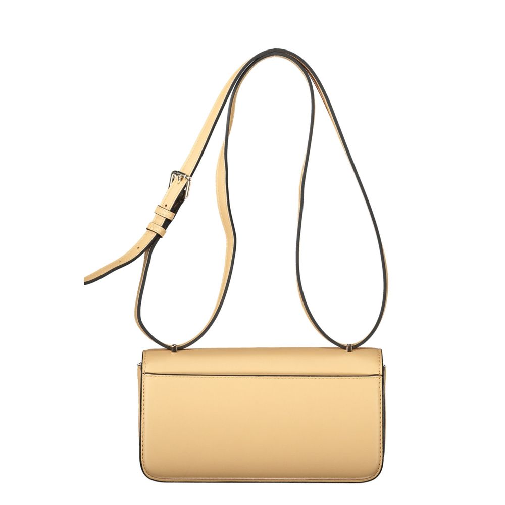 Mario Valentino Beige Polyurethane Women Handbag | Regal Royce
