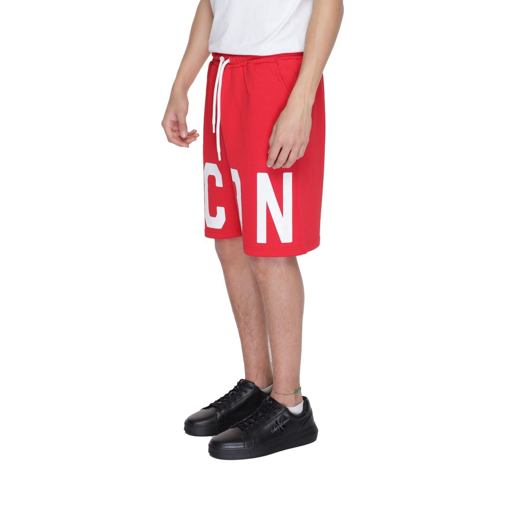 Icon Red Cotton Bermuda Shorts | Regal Royce