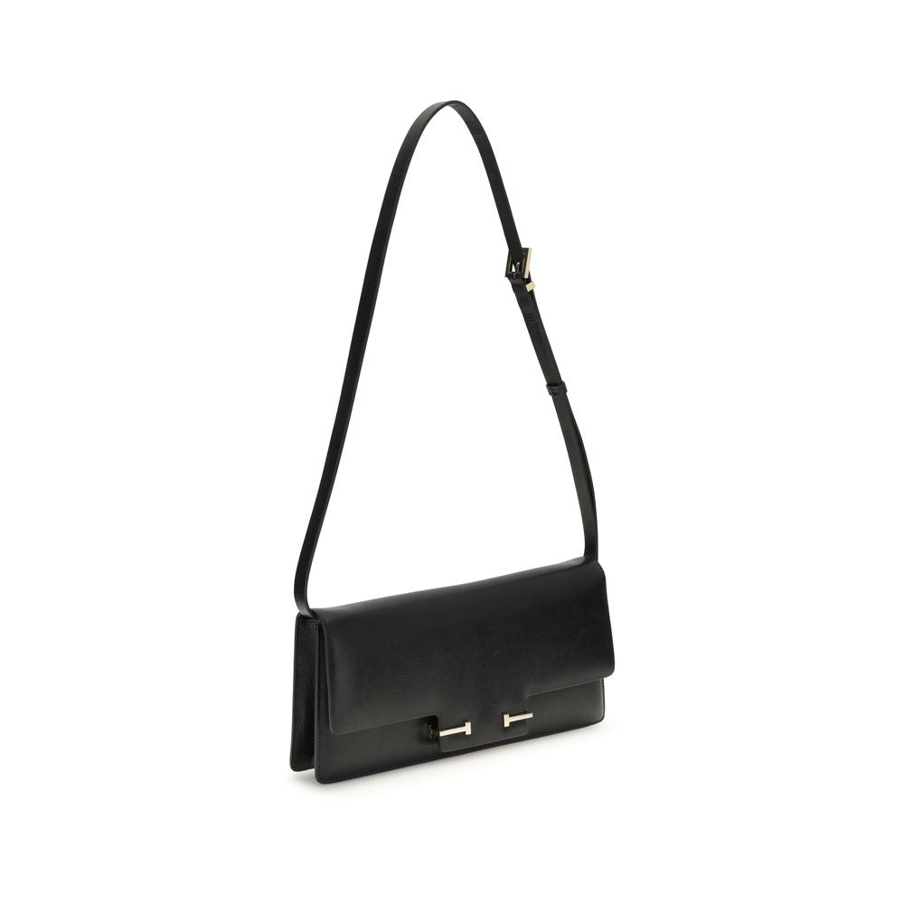 Tom Ford Black Leather Shoulder Bag | Regal Royce
