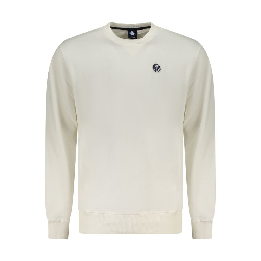 North Sails Bianco Cotton Men Sweatshirt | Regal Royce