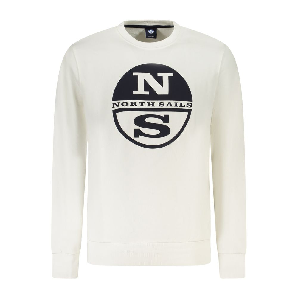 North Sails White Cotton Men's Sweatshirt | Regal Royce