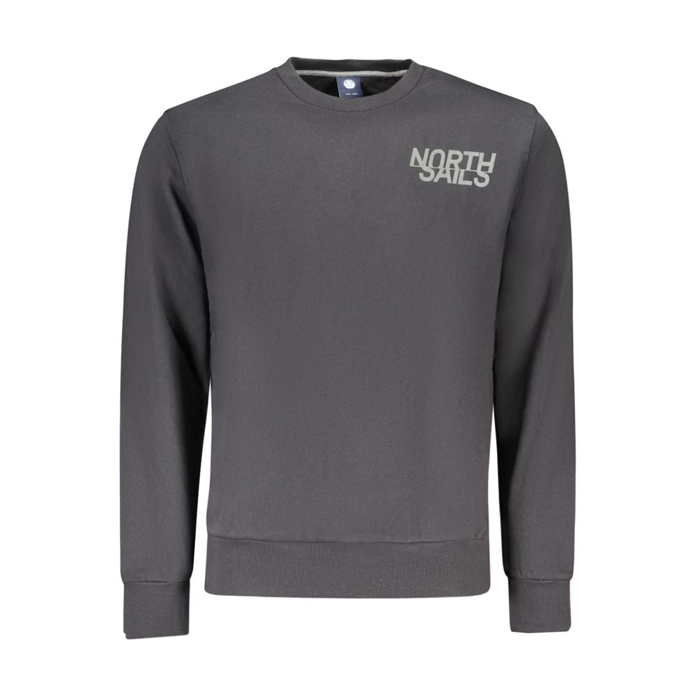 North Sails Black Cotton Men's Sweatshirt | Regal Royce
