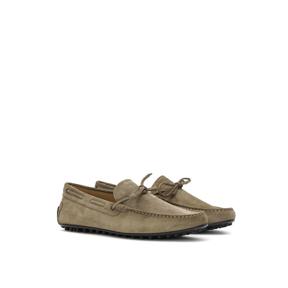 Tod's Beige Suede Leather Moccassin | Regal Royce
