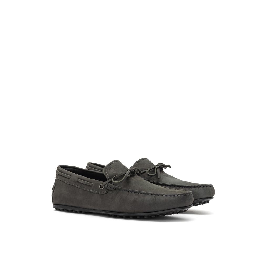 Tod's Gray Nubuc Leather Moccassin | Regal Royce