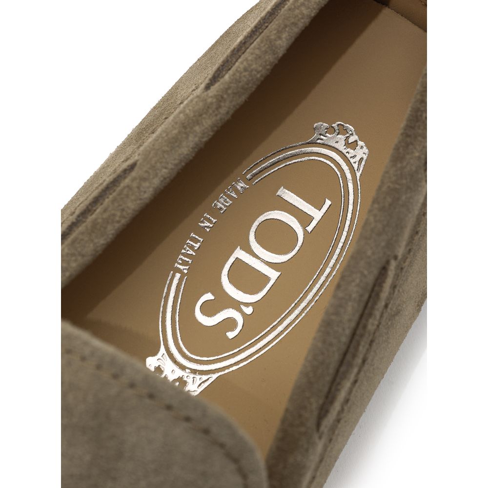 Tod's Beige Suede Leather Moccassin | Regal Royce