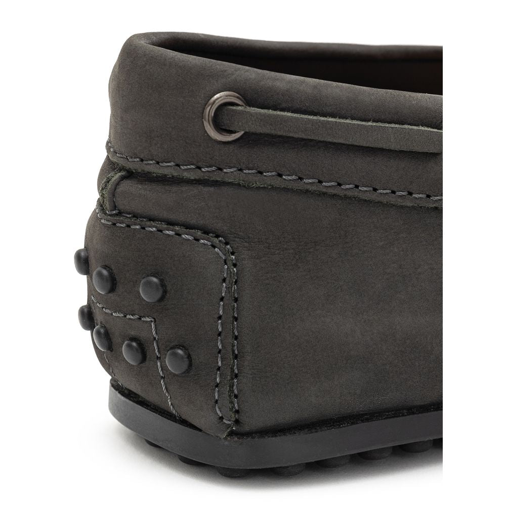 Tod's Gray Nubuc Leather Moccassin | Regal Royce