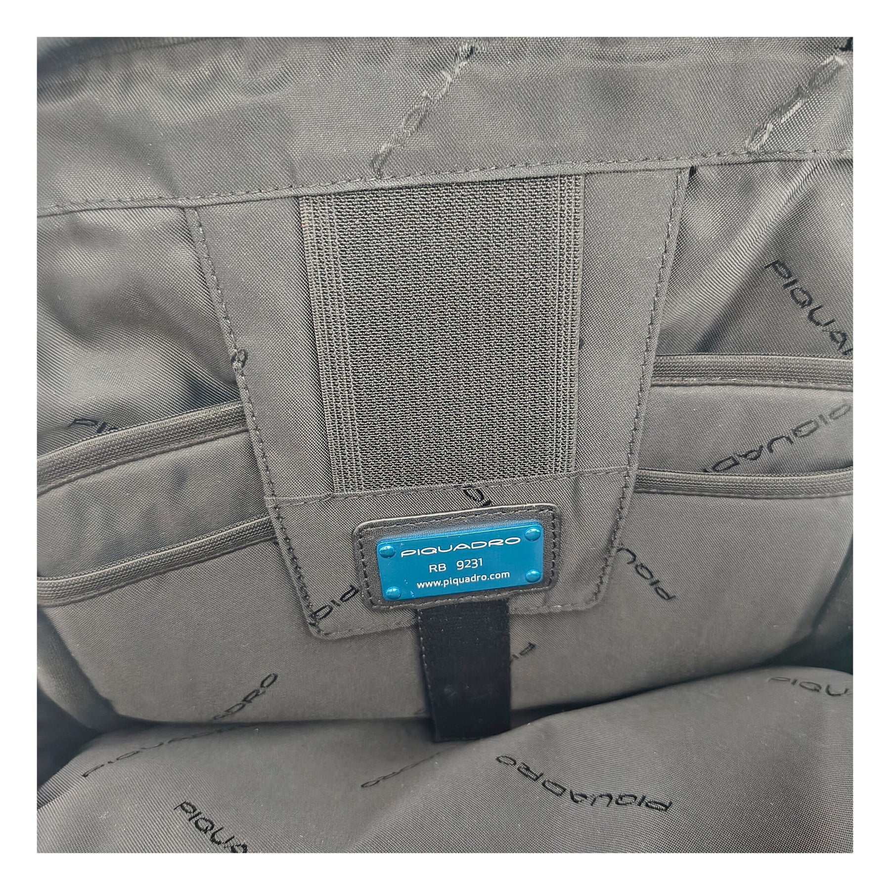 Piquadro Black Leather Backpack | Regal Royce