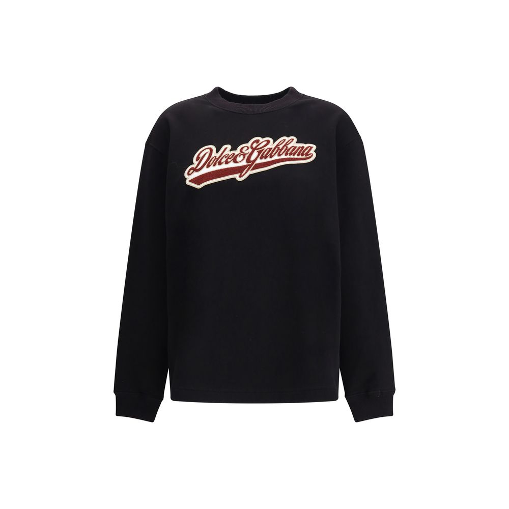 Dolce & Gabbana Black Cotton Sweatshirt | Regal Royce