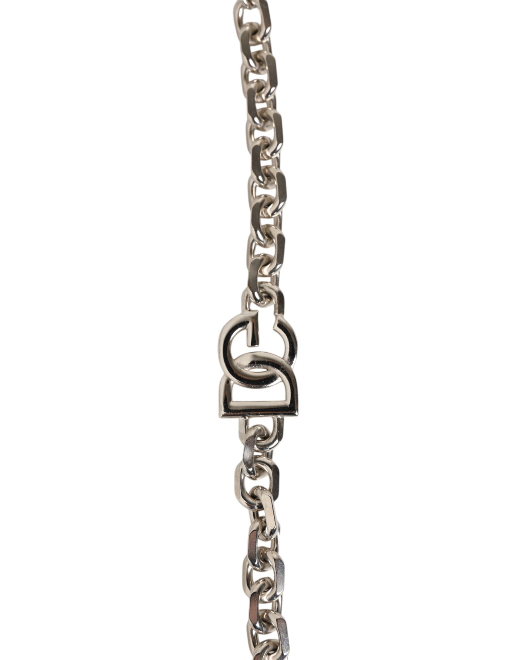 Dolce & Gabbana Black Leather Pearl Chain Bag Accessory Shoulder Strap | Regal Royce
