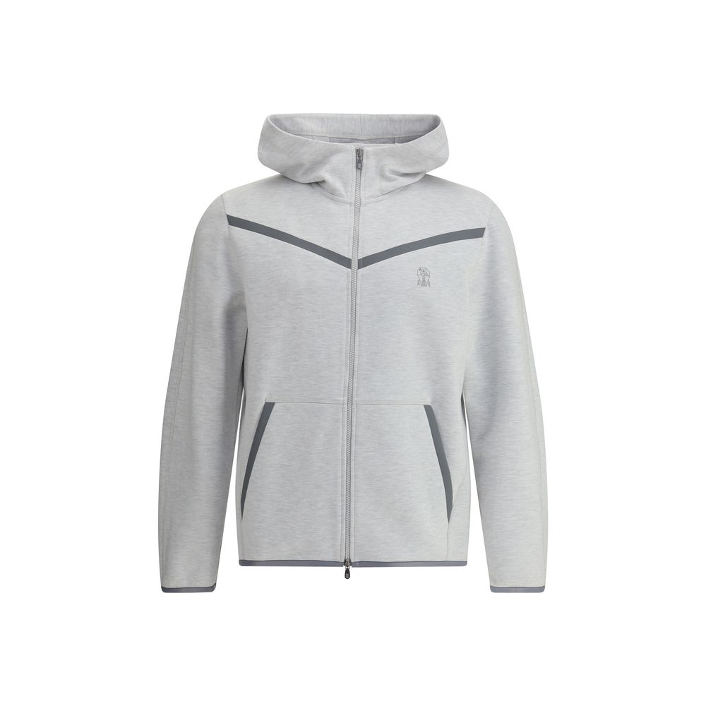 Brunello Cucinelli Gray Cotton Sweatshirt | Regal Royce