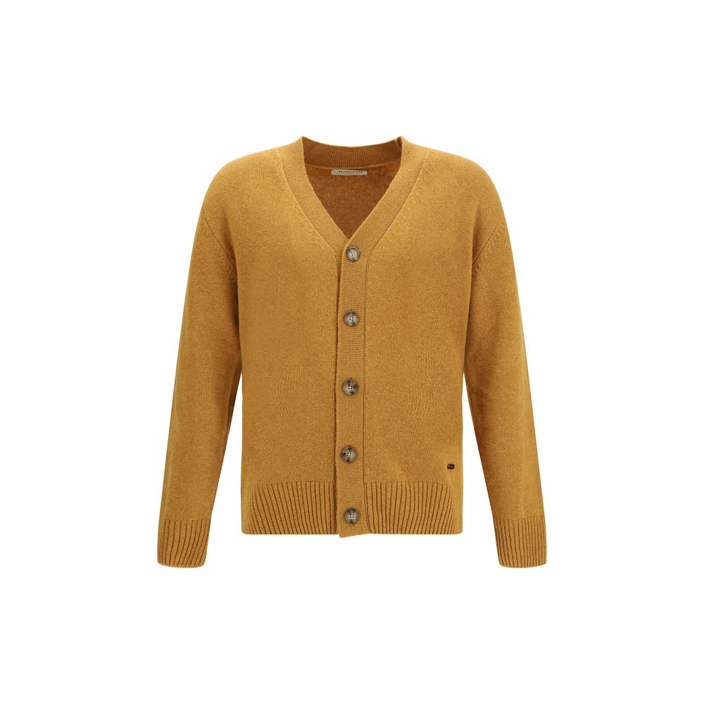 Brooksfield Bicolor Fleece Wool Cardigan | Regal Royce