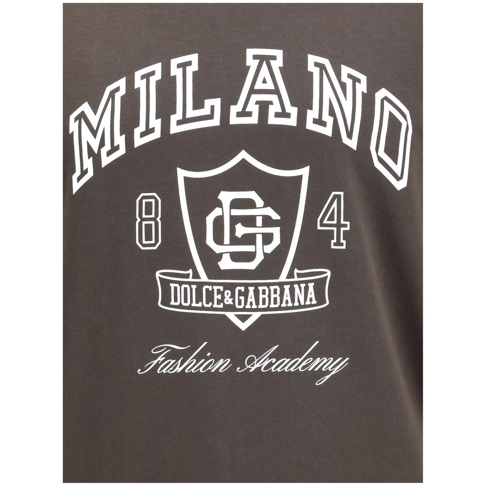 Dolce & Gabbana Brown Cotton Sweatshirt | Regal Royce