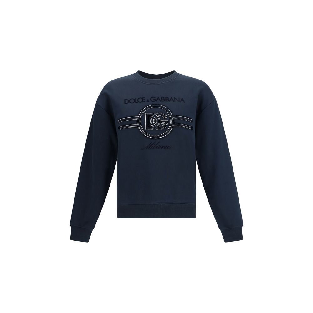 Dolce & Gabbana Blue Cotton Sweatshirt | Regal Royce