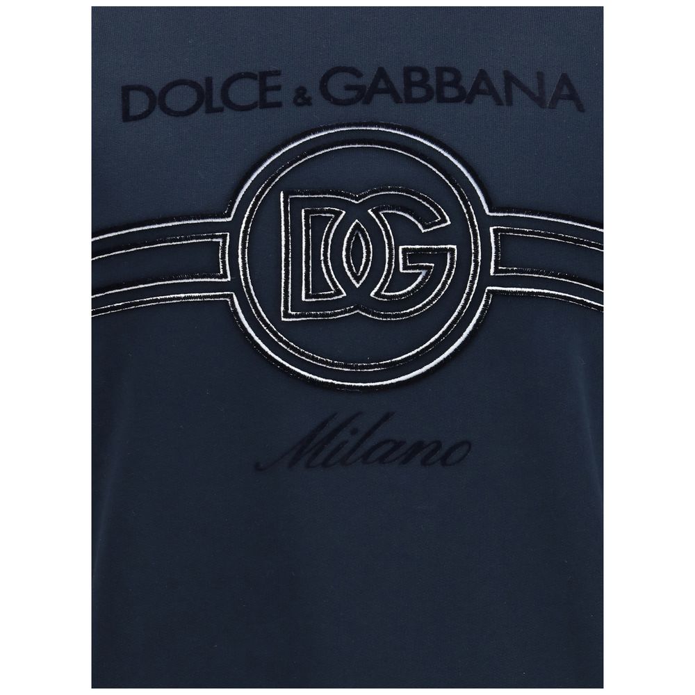 Dolce & Gabbana Blue Cotton Sweatshirt | Regal Royce