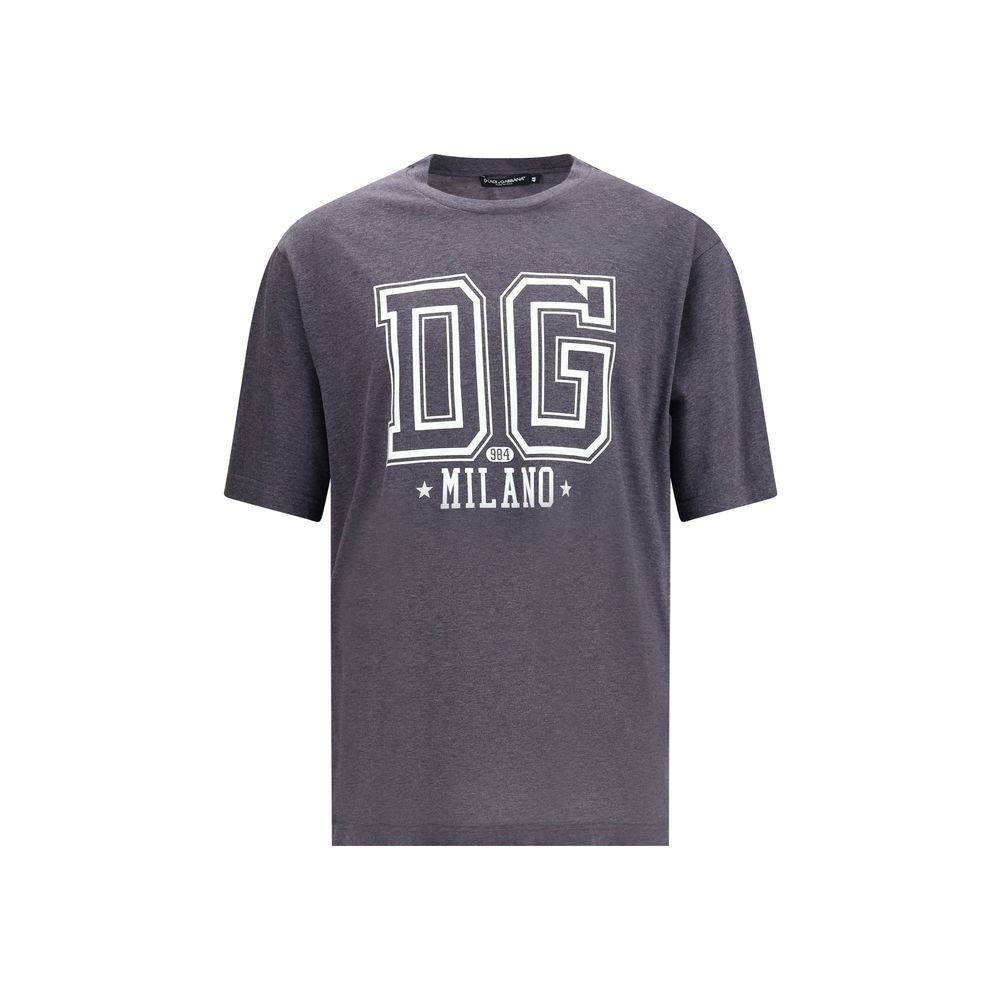 Dolce & Gabbana Gray Cotton T-Shirt | Regal Royce