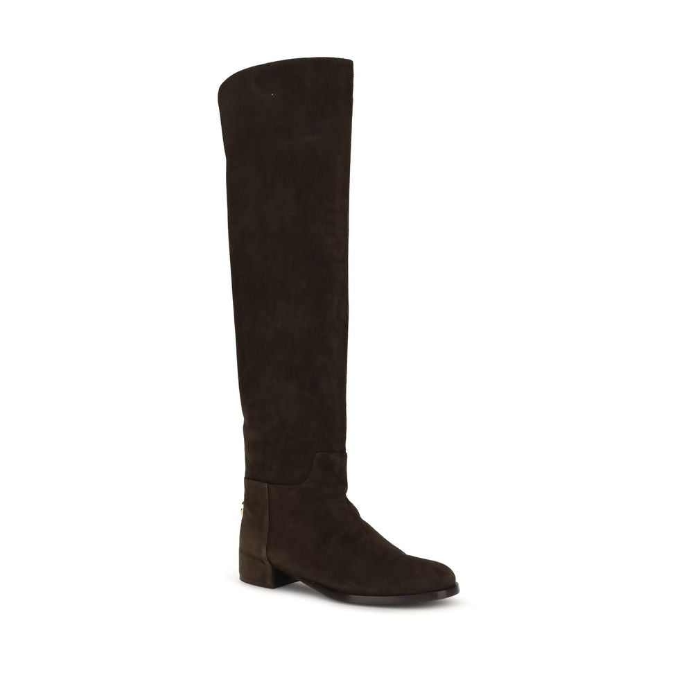 Dolce & Gabbana Brown Calf Leather Bos Taurus Ankle Boots | Regal Royce