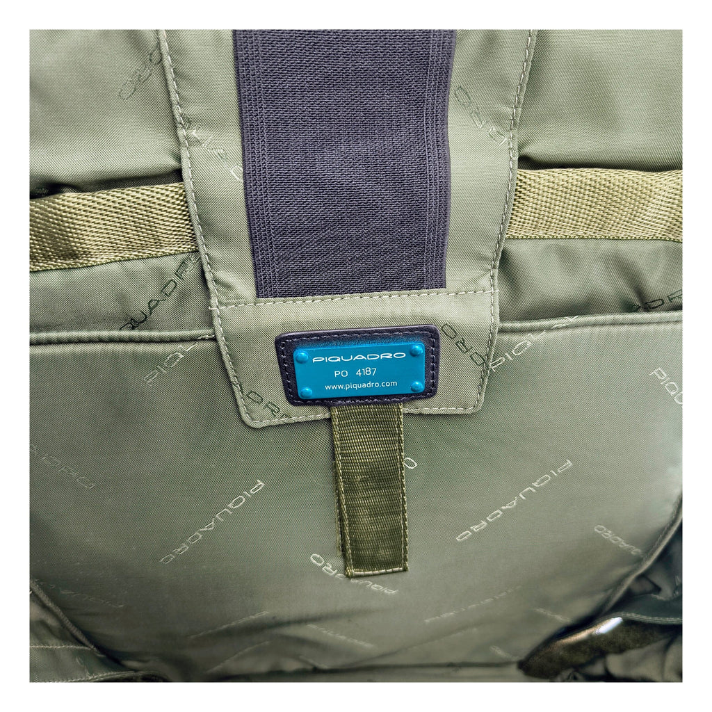 Piquadro Black Leather Backpacks
