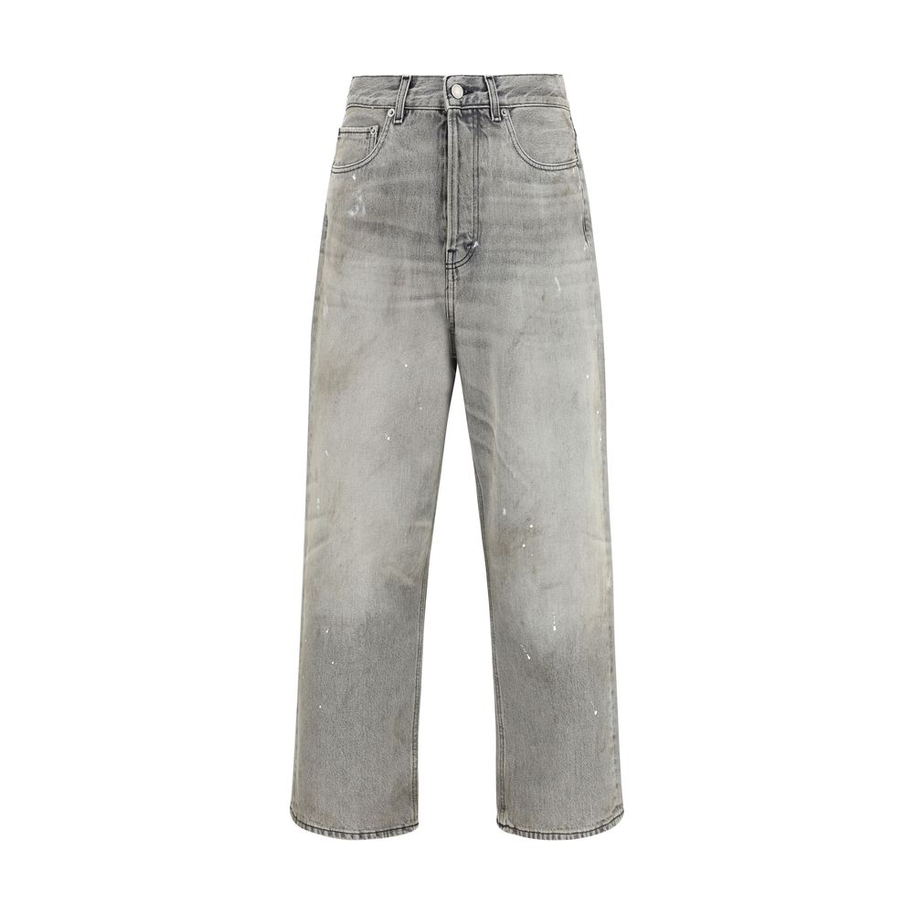 Haikure Gray Cotton Straight-Leg Jeans | Regal Royce