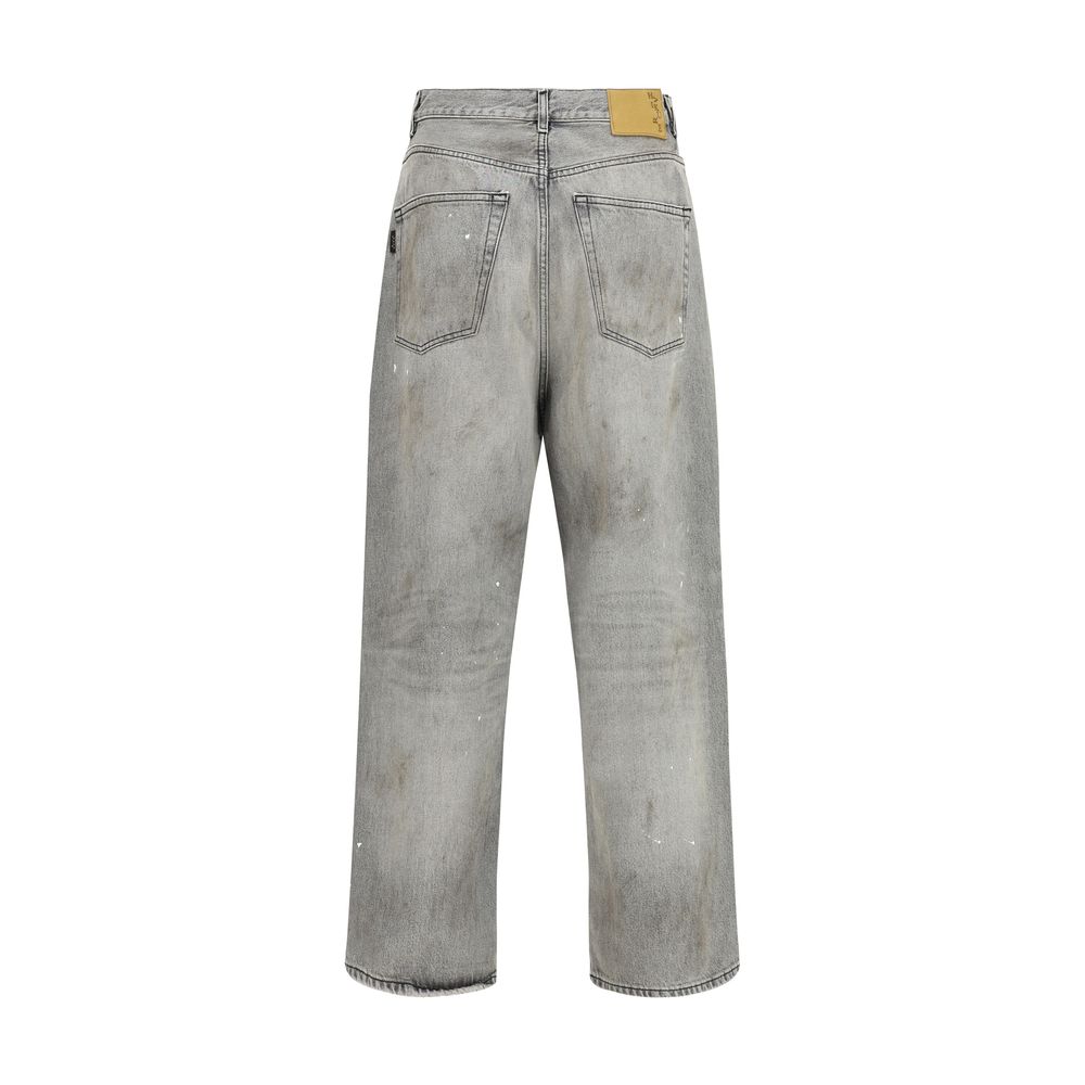 Haikure Gray Cotton Straight-Leg Jeans | Regal Royce