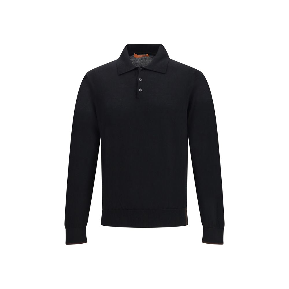 Cruna Black Wool Sweatshirt | Regal Royce