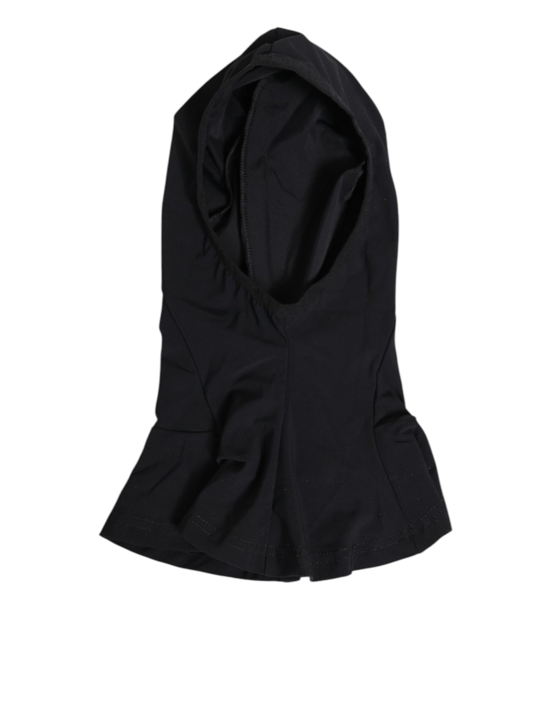 Dolce & Gabbana Black Nylon Elastane Balaclava Hood Face Cover Hat | Regal Royce