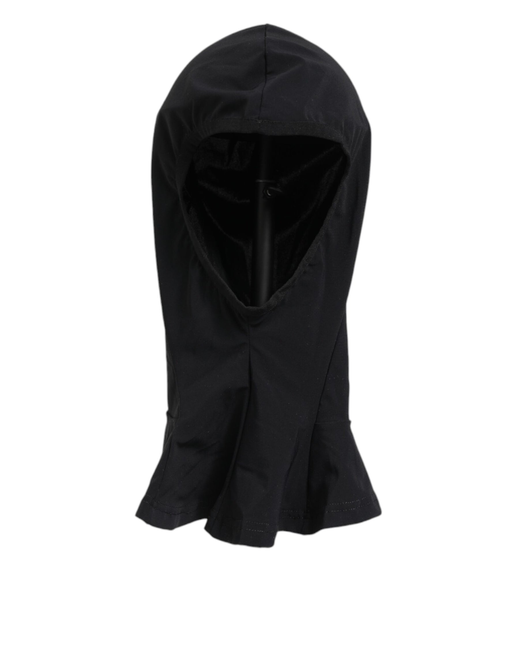 Dolce & Gabbana Black Nylon Elastane Balaclava Hood Face Cover Hat | Regal Royce