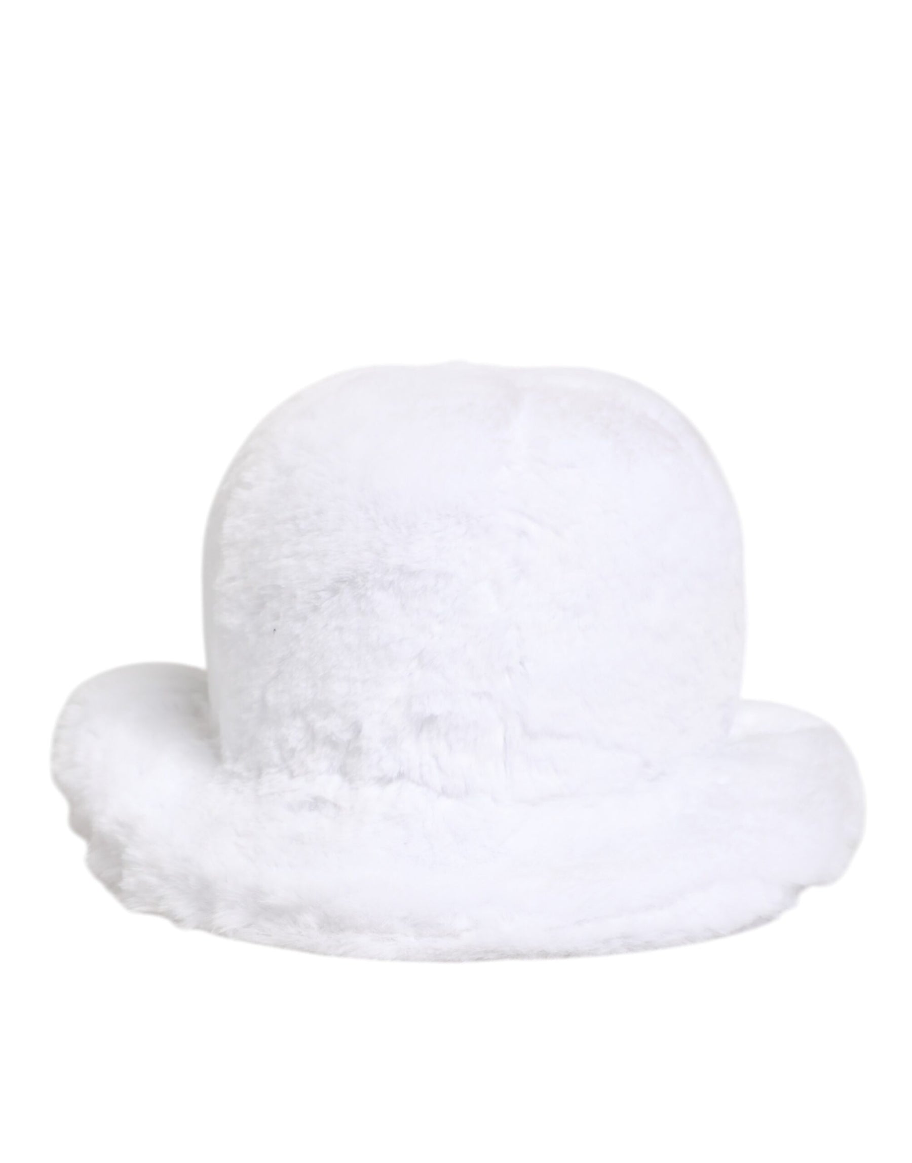 Dolce & Gabbana White Modacrylic Fur Bucket Men Capello Hat | Regal Royce