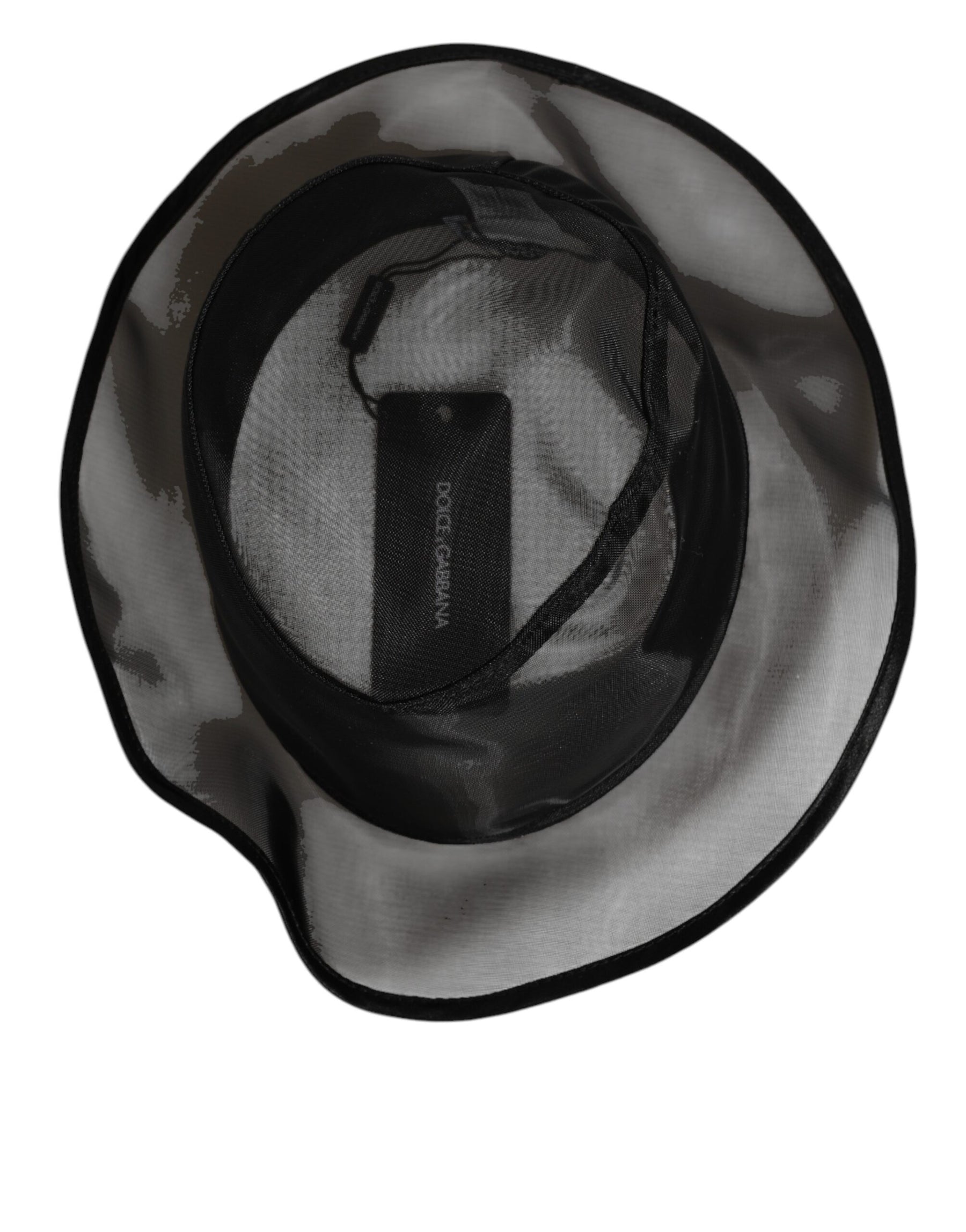 Dolce & Gabbana Black Silk Mesh Bucket Men Fisherman Cap Hat | Regal Royce