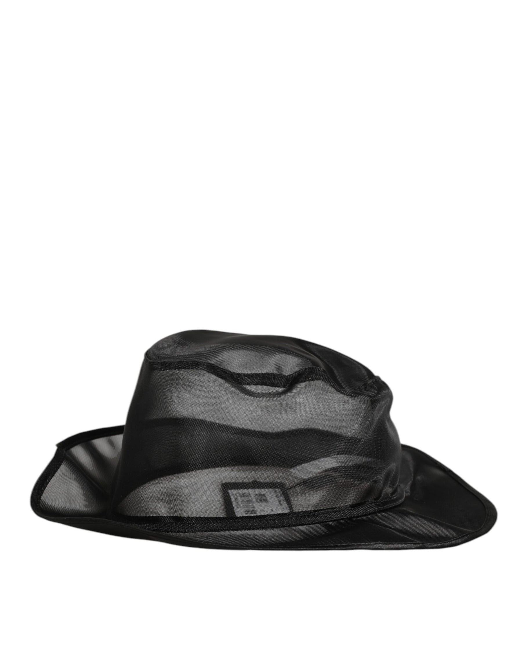 Dolce & Gabbana Black Silk Mesh Bucket Men Fisherman Cap Hat | Regal Royce
