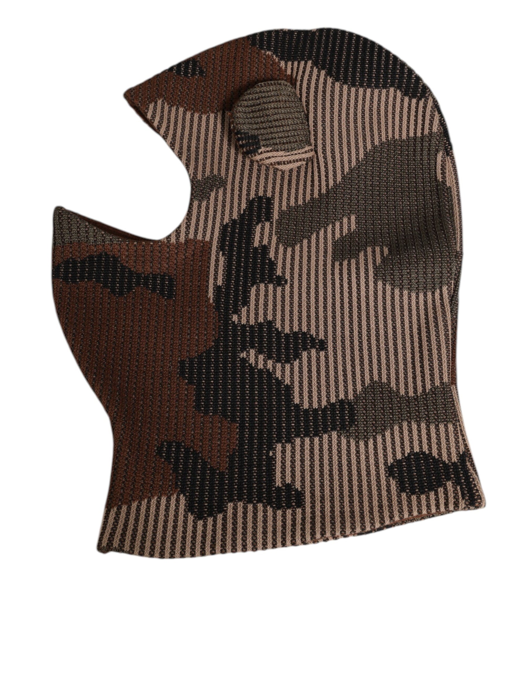 Dolce & Gabbana Multicolor Camouflage Balaclava Mask Men Cap One Size Hat | Regal Royce