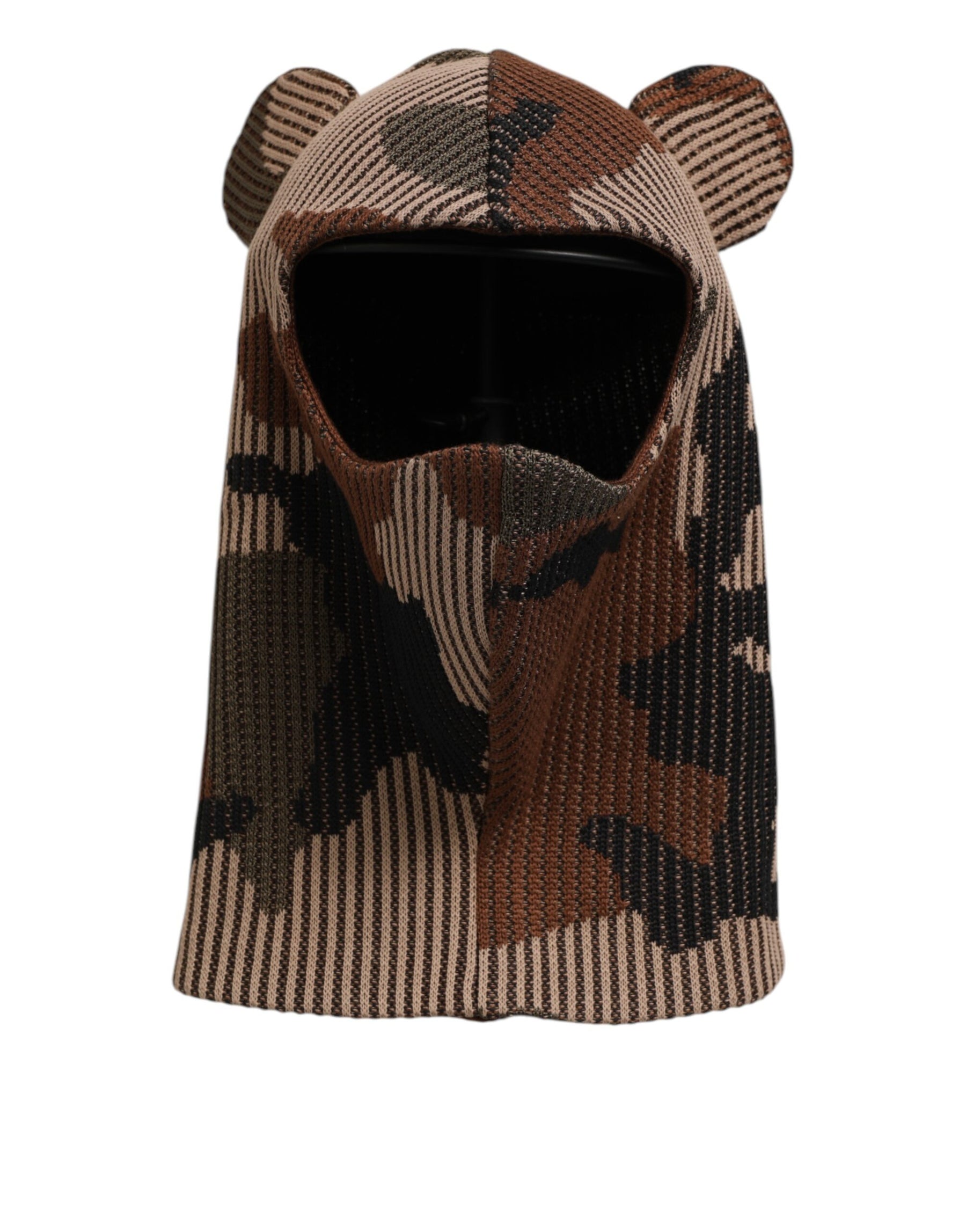 Dolce & Gabbana Multicolor Camouflage Balaclava Mask Men Cap One Size Hat | Regal Royce