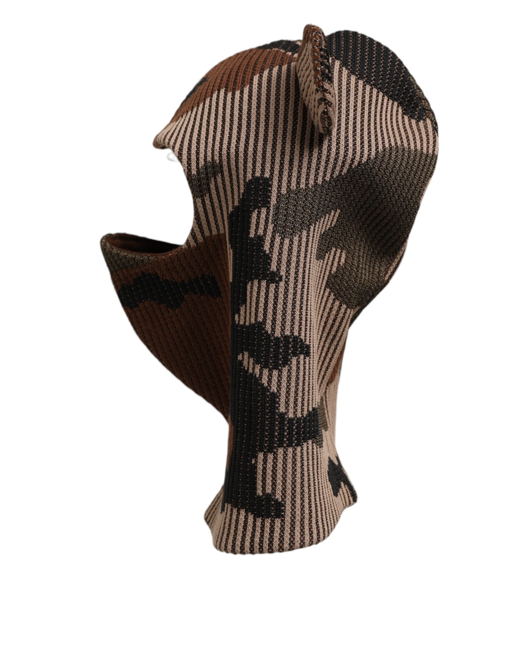 Dolce & Gabbana Multicolor Camouflage Balaclava Mask Men Cap One Size Hat | Regal Royce
