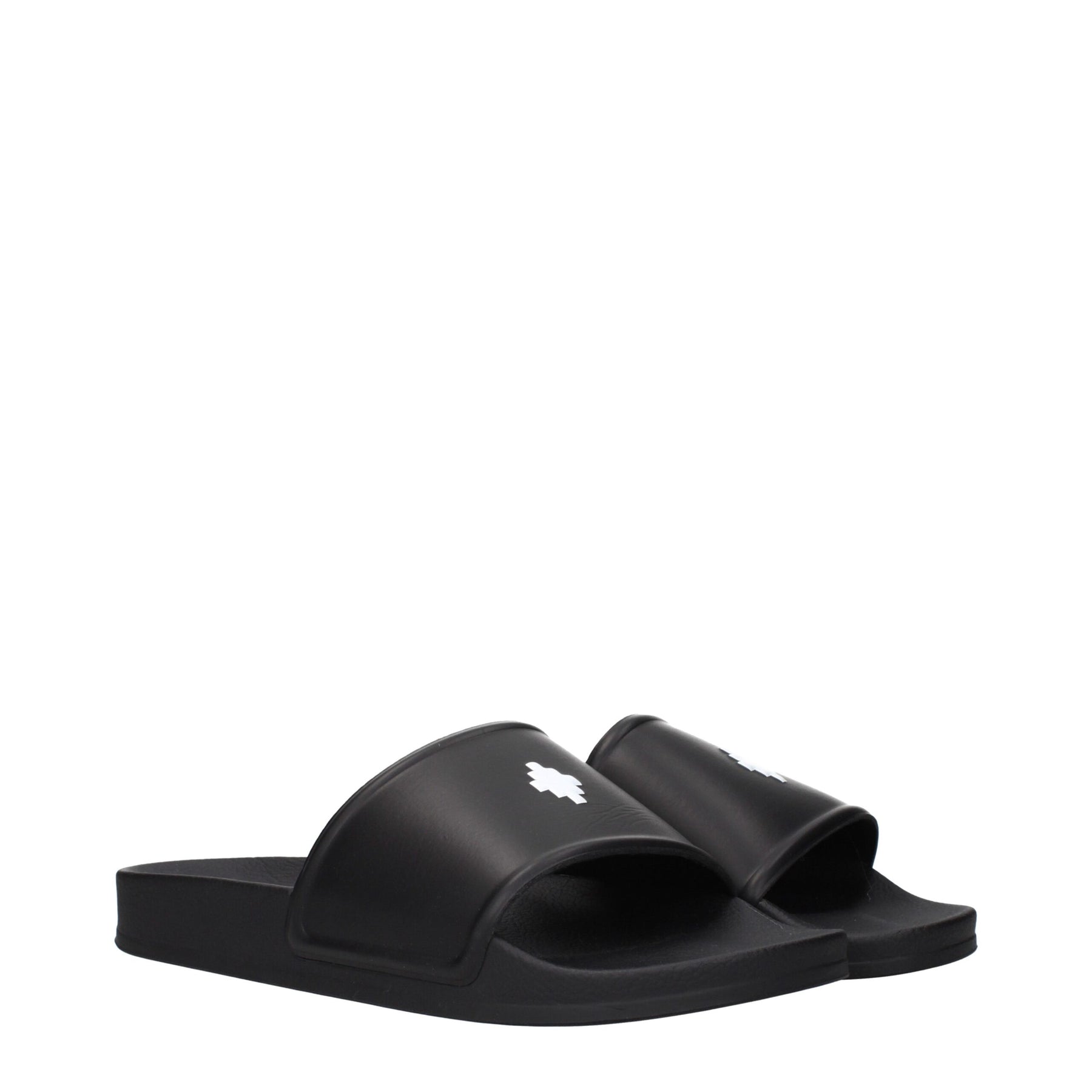 Marcelo Burlon Black Cotton Slippers | Regal Royce