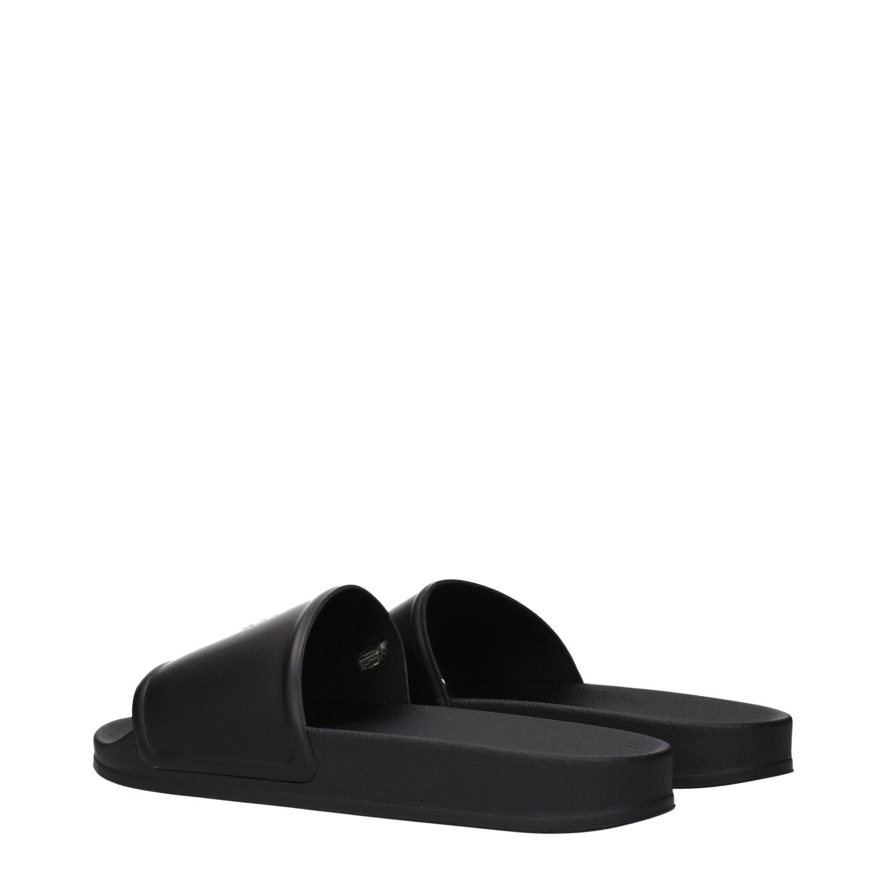 Marcelo Burlon Black Cotton Slippers | Regal Royce