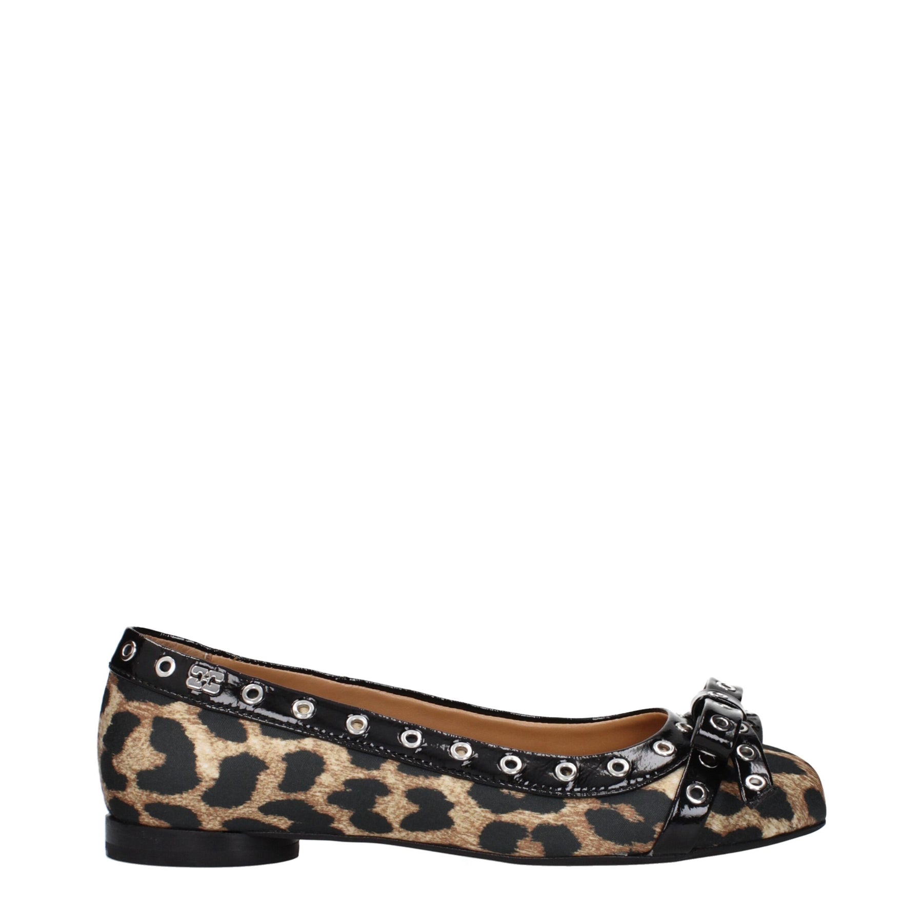 Ganni Brown Fabric Ballet Flats | Regal Royce