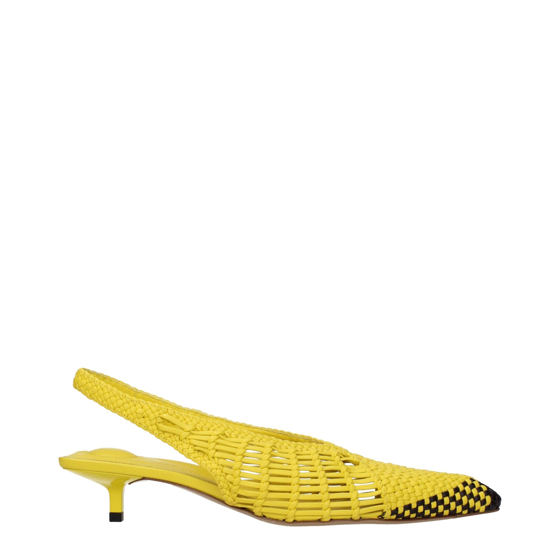 Jacquemus Yellow Leather Flat Sandals | Regal Royce
