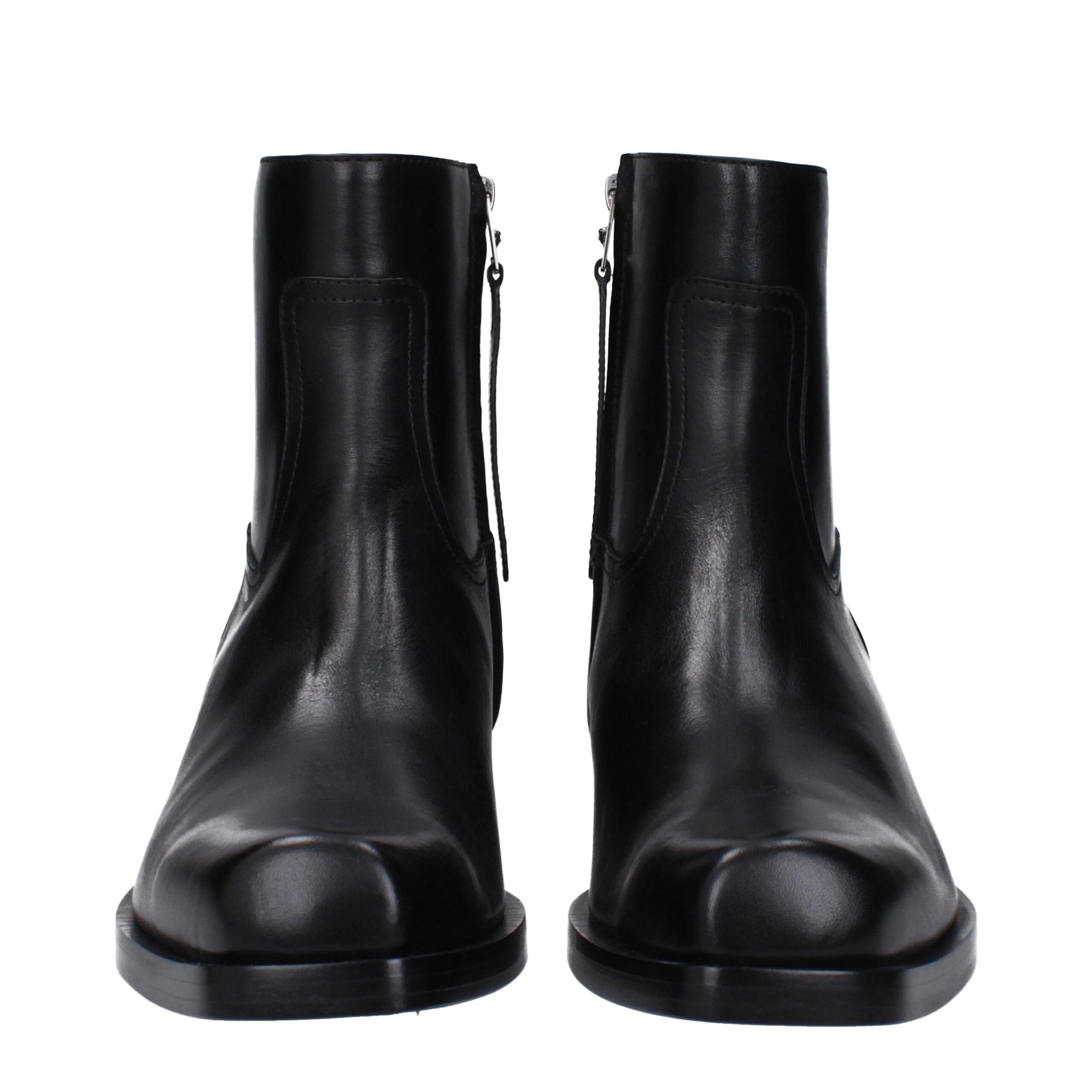 Versace Black Leather Ankle Boots | Regal Royce