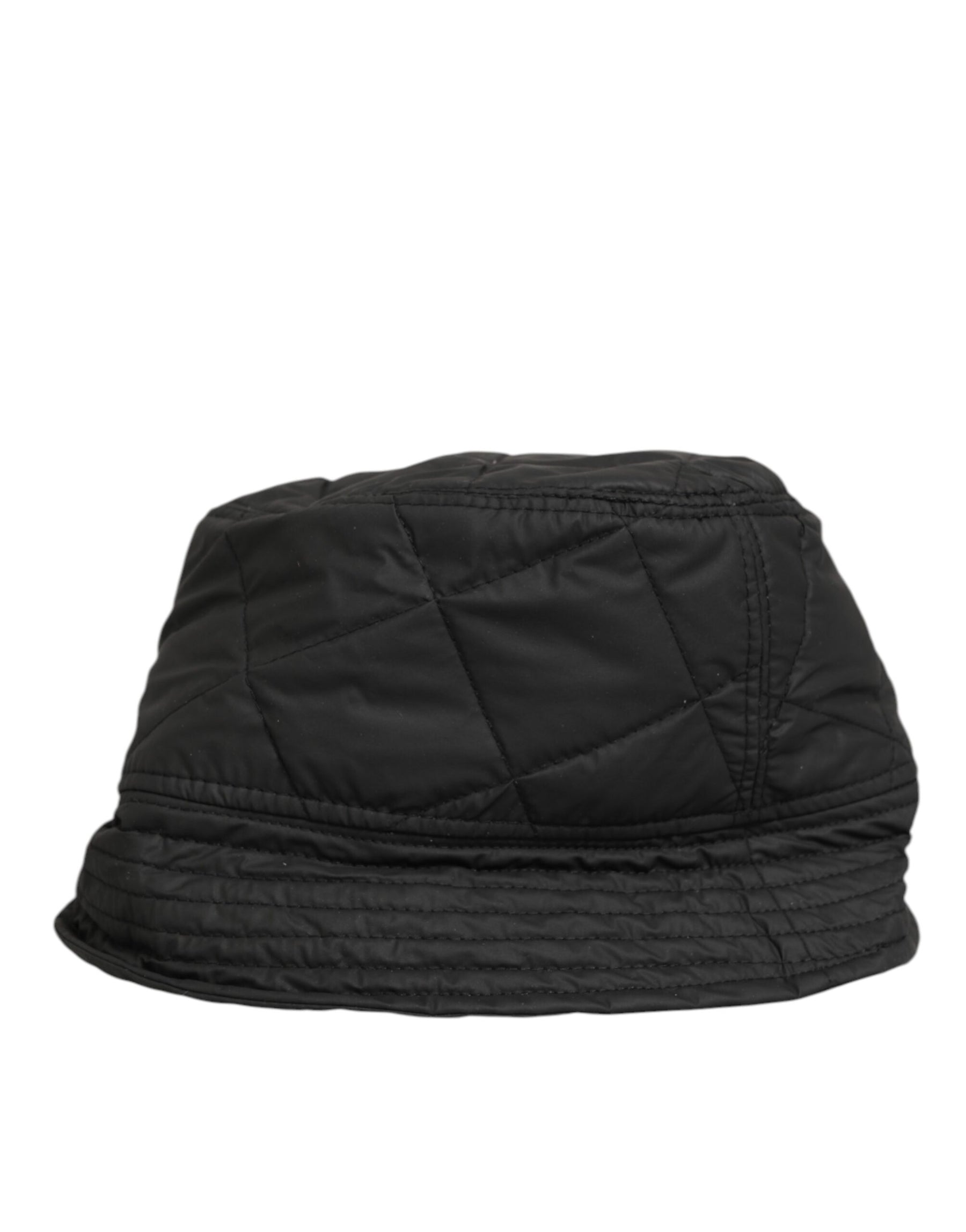 Dolce & Gabbana Black Nylon Quilted Bucket Men Capello Hat | Regal Royce