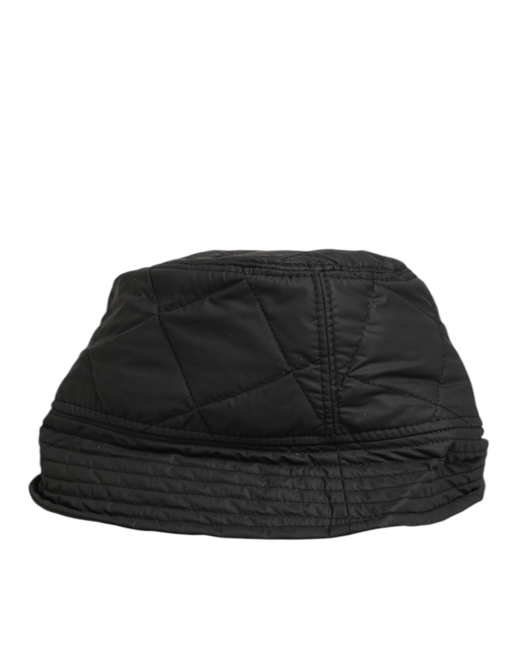 Dolce & Gabbana Black Nylon Quilted Bucket Men Capello Hat | Regal Royce