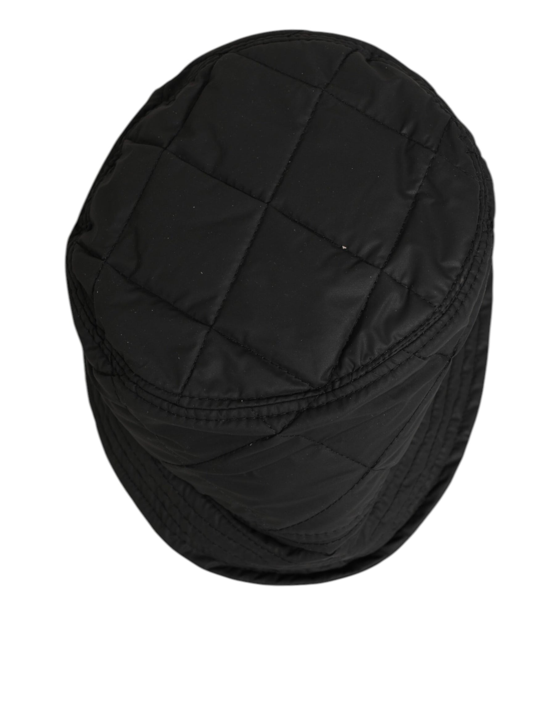 Dolce & Gabbana Black Nylon Quilted Bucket Men Capello Hat | Regal Royce