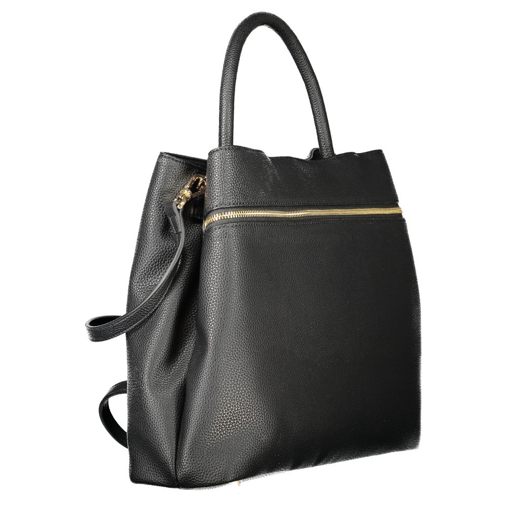 Twinset Black Polyurethane Women's Tote Bag | Regal Royce