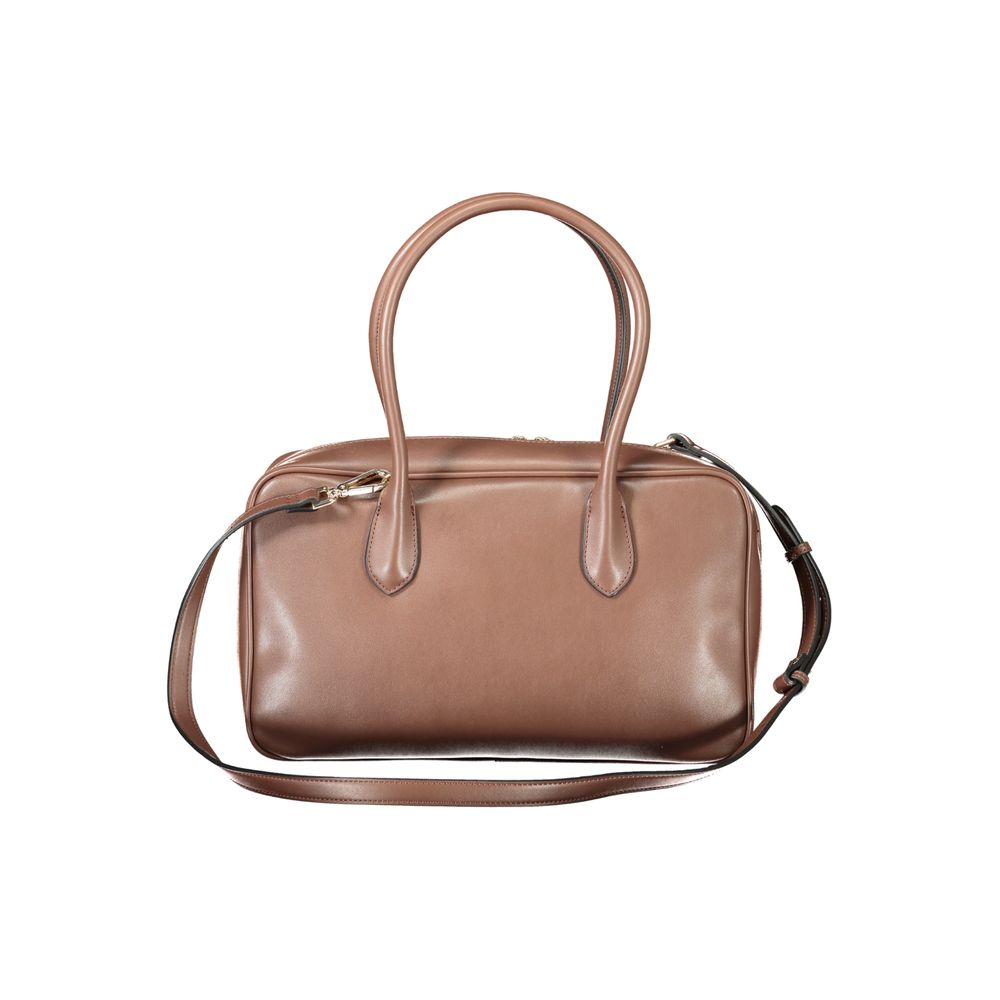 Twinset Marrone Polyurethane Women Handbag | Regal Royce