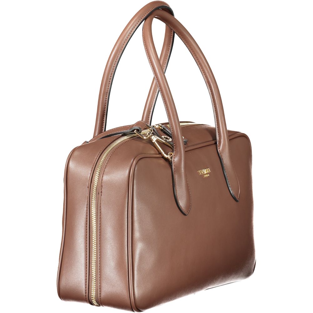 Twinset Marrone Polyurethane Women Handbag | Regal Royce