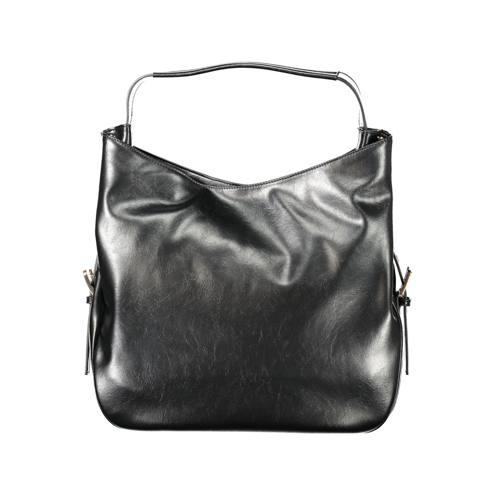 Twinset Black Polyurethane Women Hobo Bag | Regal Royce