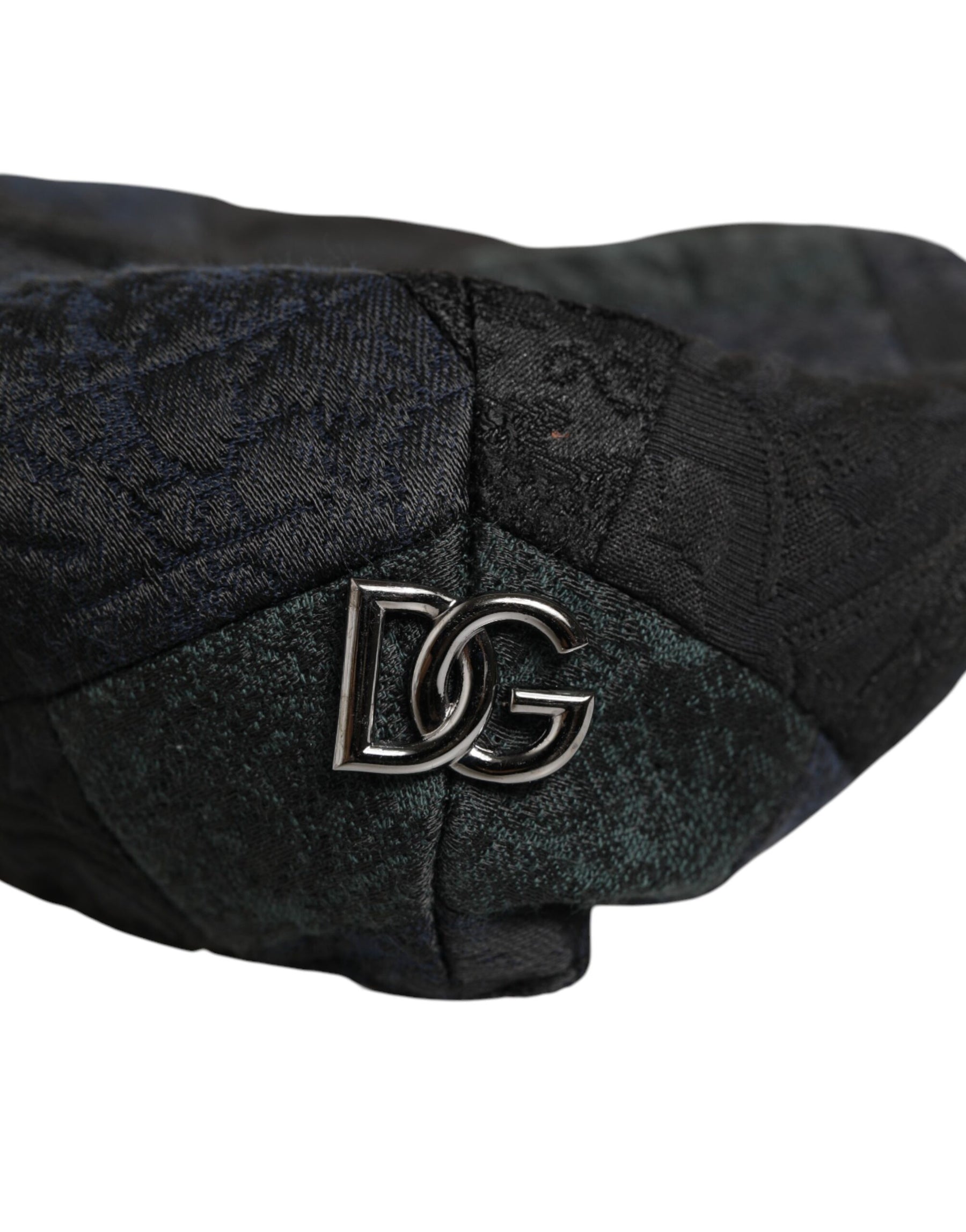 Dolce & Gabbana Black Polyester Newsboy Men Cloth Capello Hat | Regal Royce