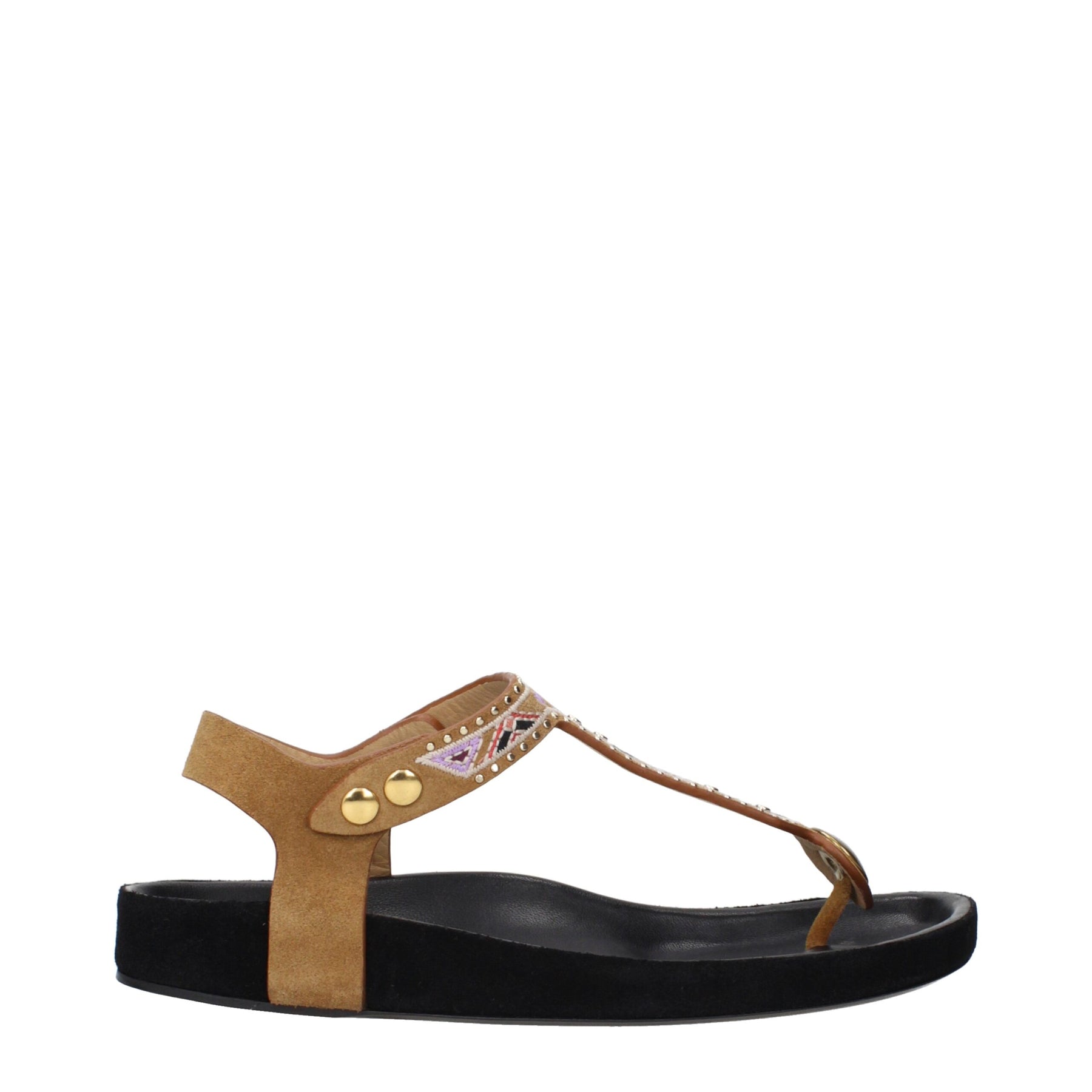 Isabel Marant Beige Leather Flip-Flop Sandals | Regal Royce