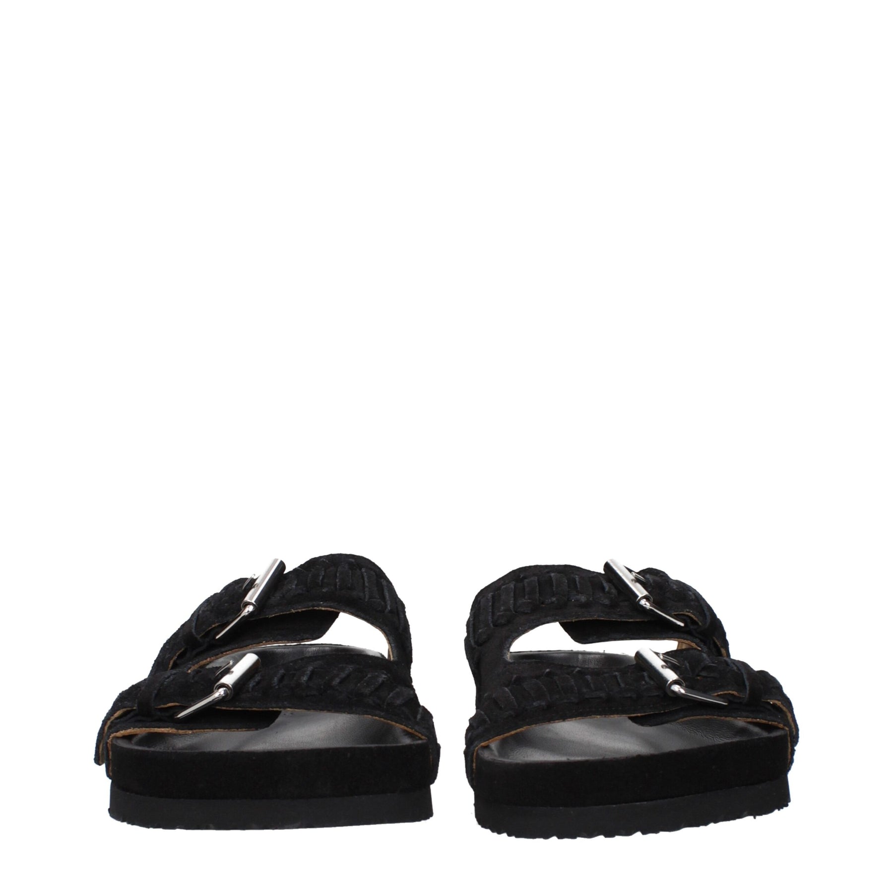Isabel Marant Black Leather Slippers | Regal Royce